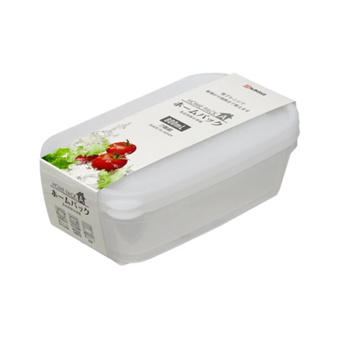 Wholesale Plastic White 800ml 2P Food Container Microwavable Kitchen Warmer Cookware