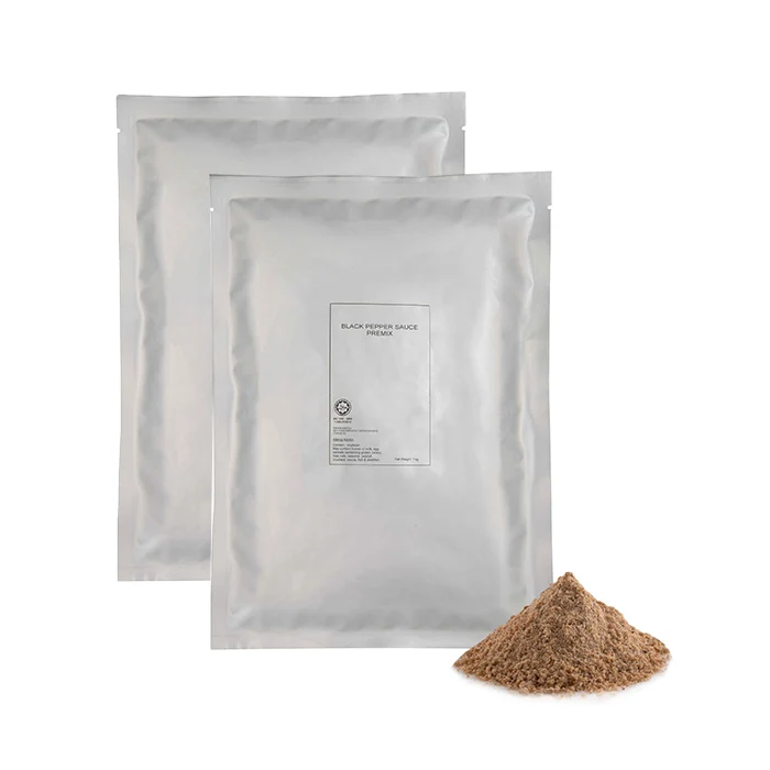 Bulk Buy Black Pepper Sauce Dip Premix Halal Sauce Manufacturer OEM Sauce Powder Mix Malaysia HACCP GMP ISO