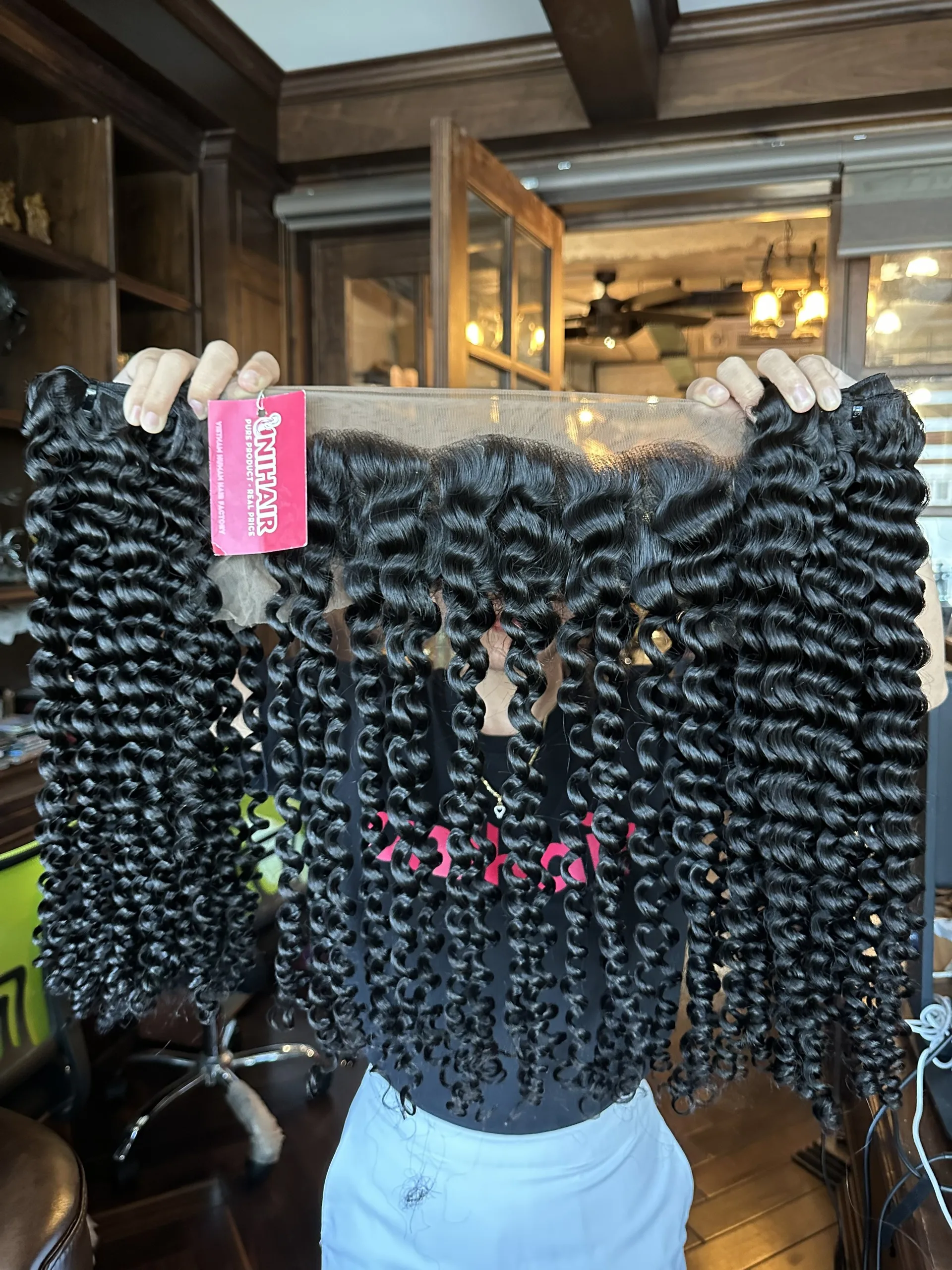 No Tangle No Shedding Deep Curly Natural Color Human Hair Weave Bundles Buy Direct From Vietnam Factory