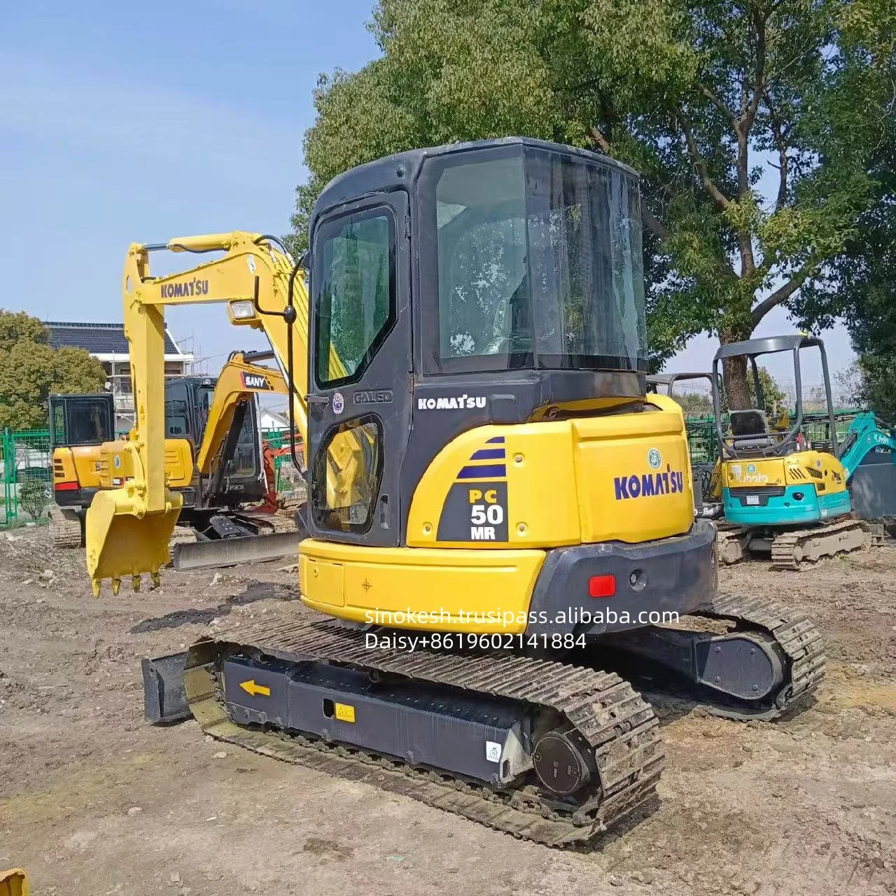 used excavator komatsu pc50mr with connect tube used small cheap excavator komatsu pc50 pc55mr-2