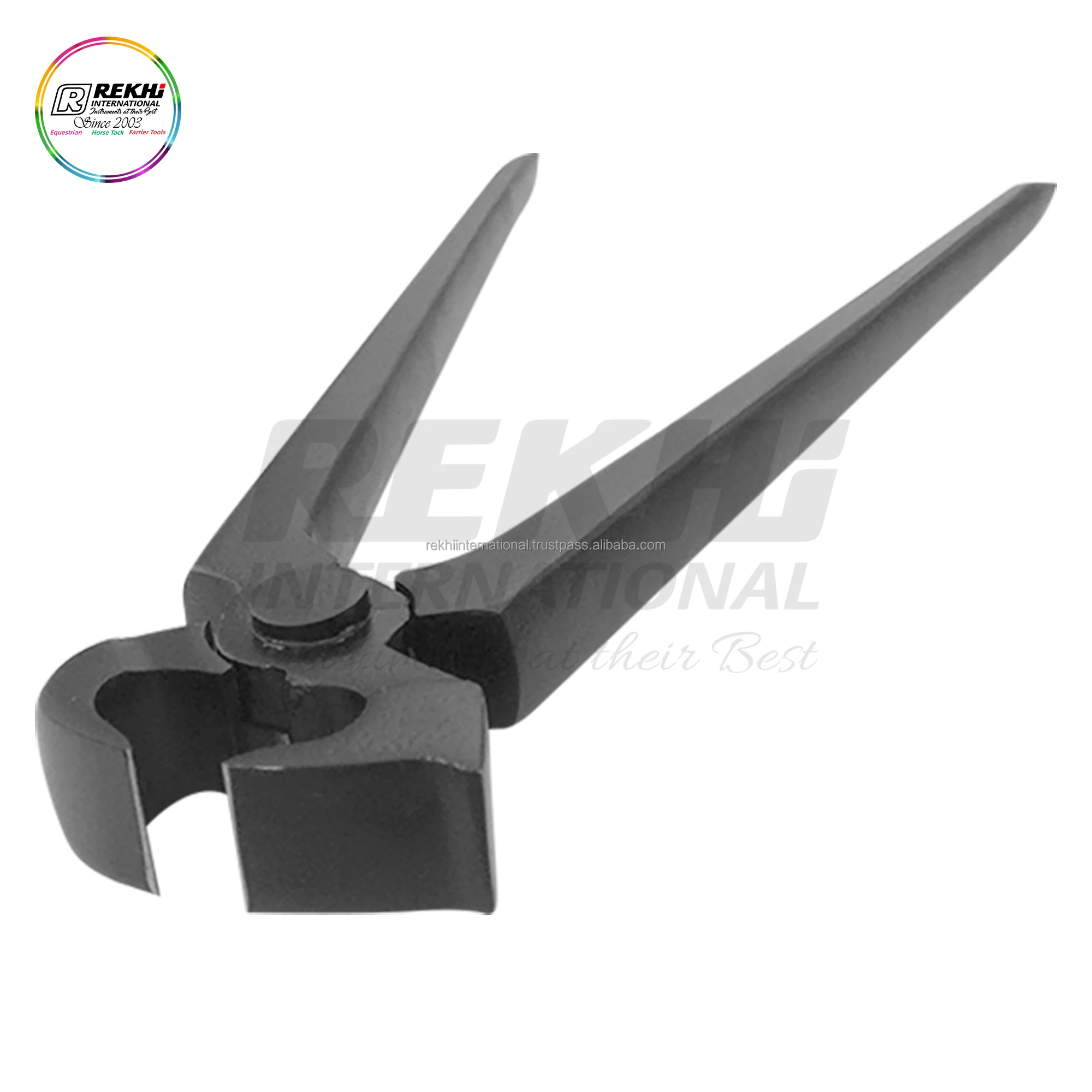 Rekhi 12 дюймов щипцы для копыт инструменты кузнеца с черным покрытием многоразовые ветеринарные анатомии лошадиной обуви ухода за лошадьми