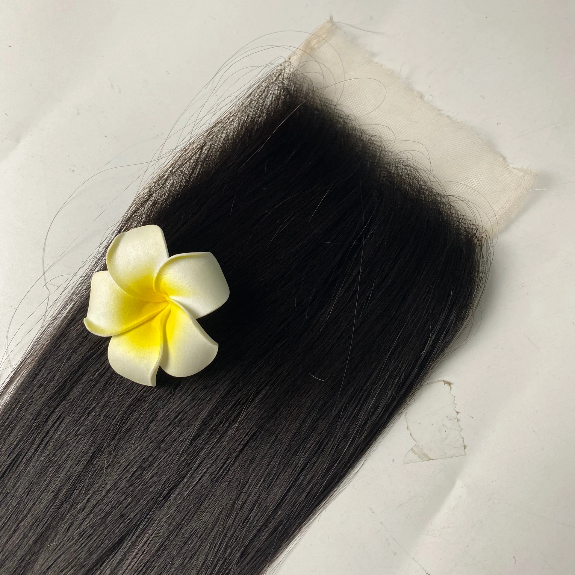 Sale Up To 5% Kinmade Cuticle Aligned Natural Straight HD Lace Closure 100% Raw Vietnamese Human Hair