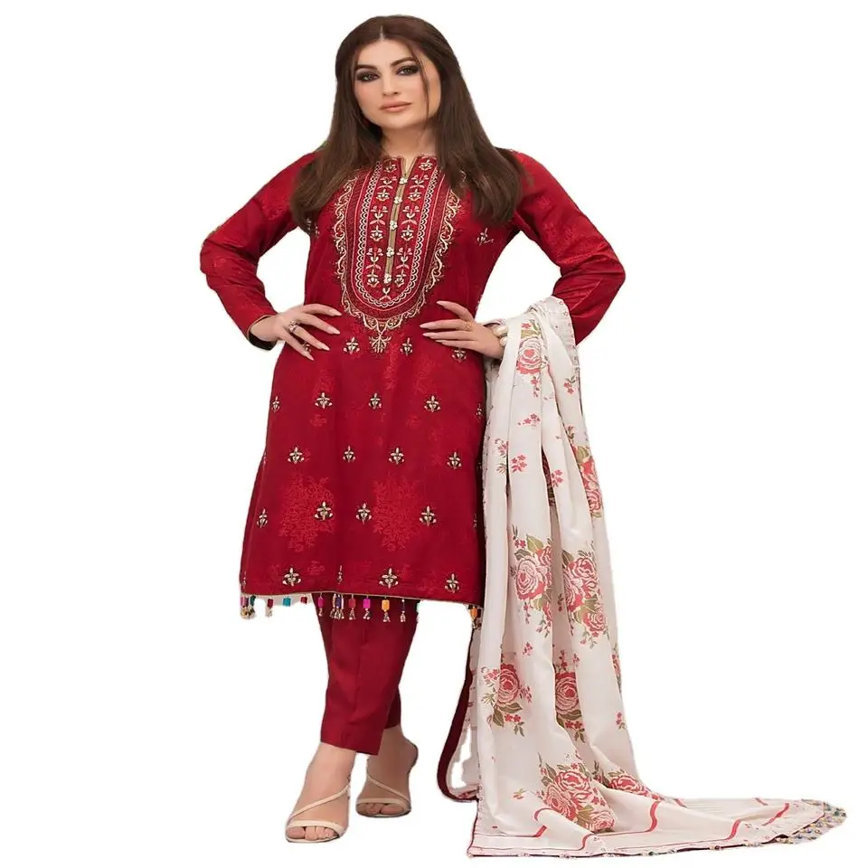 Wholesale Premium Quality 2023 Latest Design pakistani ladies summer shalwar kameez