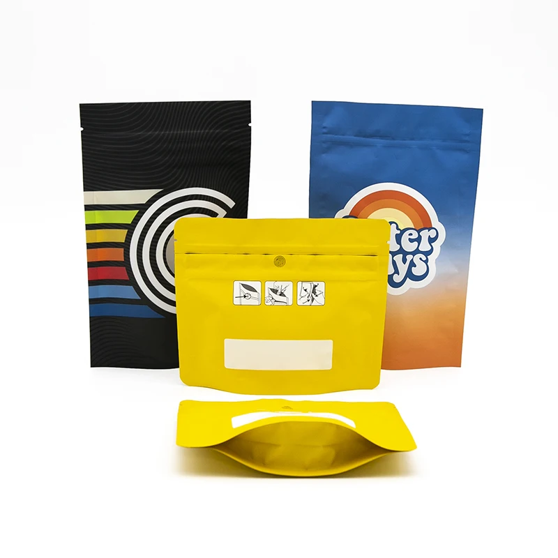 Custom Logo Edible Candy & Ice Cream Smell-Proof Packaging - 1oz/28g, 7g, 3.5g Options, 4x5 Inch Zipper Mylar Bag