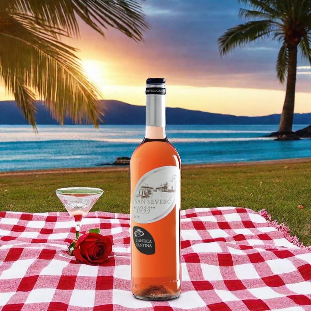 Italy Medium Dry Rose Pink Color Wine Sweet Tasted Red Table Wine Good Packing in White Box