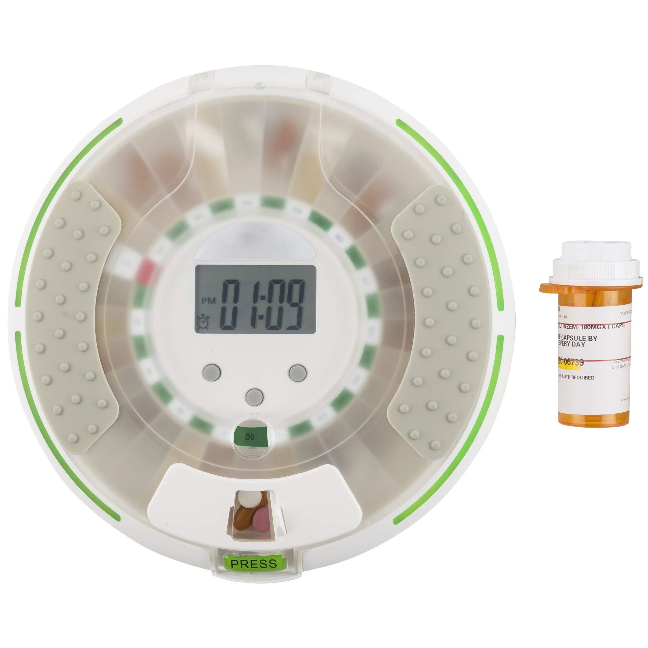 Wholesale Custom ZOOMCARE M112 28-Day Locked automatic pill organizer with alarm Reminder 6 Dosage Templates Easy-Read Display