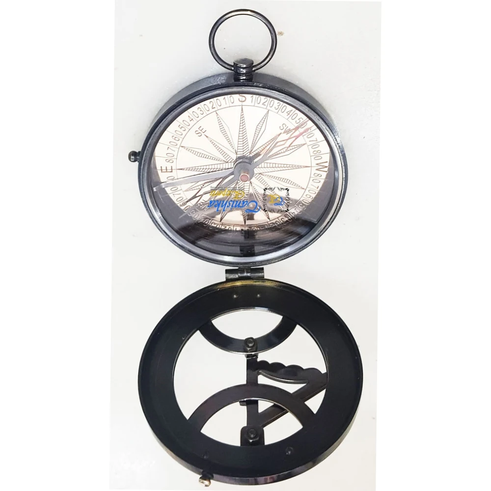 Nautical Sundial Compass West London Sundial Compass Metal Crafts Navigation Compass Perfect Travel or Keepsake Handmade Gift