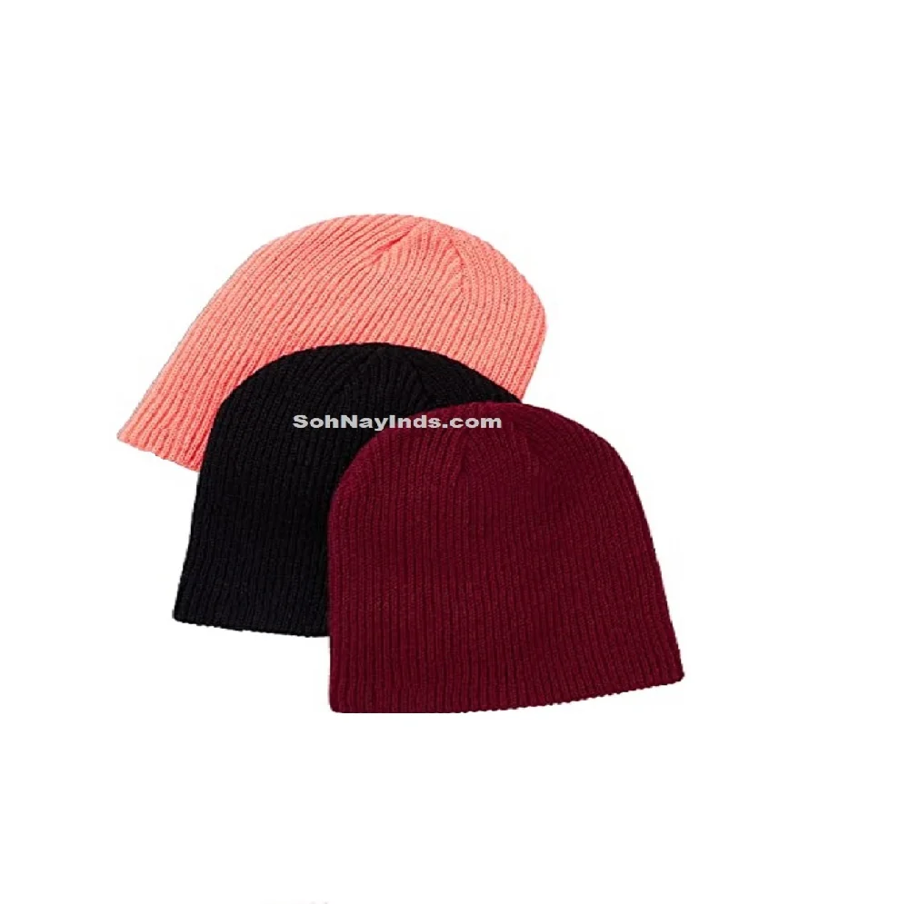 Beanie Custom Embroidery Patch Logo winter hats caps blue knit beanie Solid Colors and Custom Multiple Colors