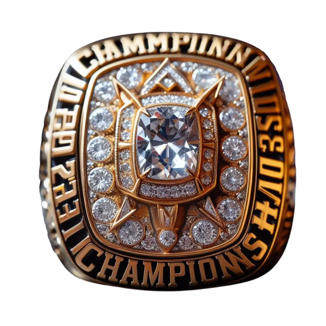 Simple Custom Design Boxing Championship Gold Ring