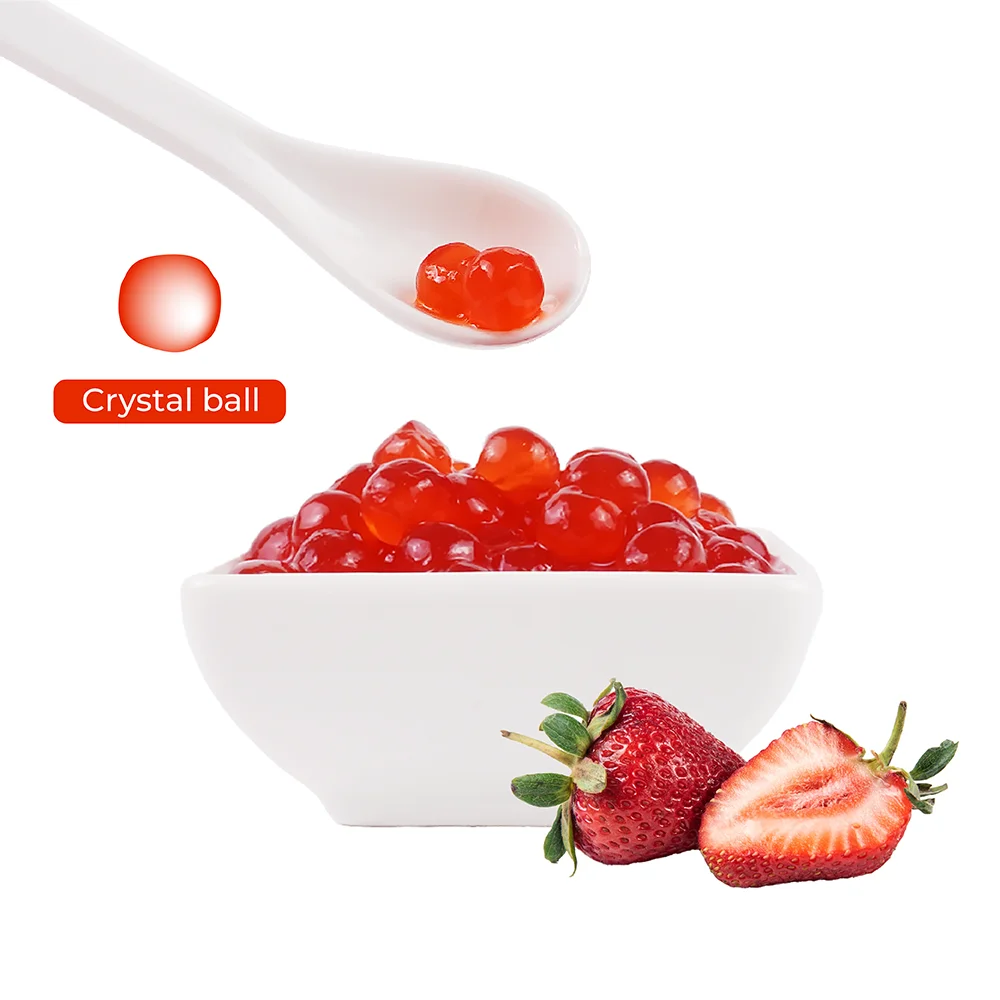 Strawberry Flavored konjac pearl (crystal ball)