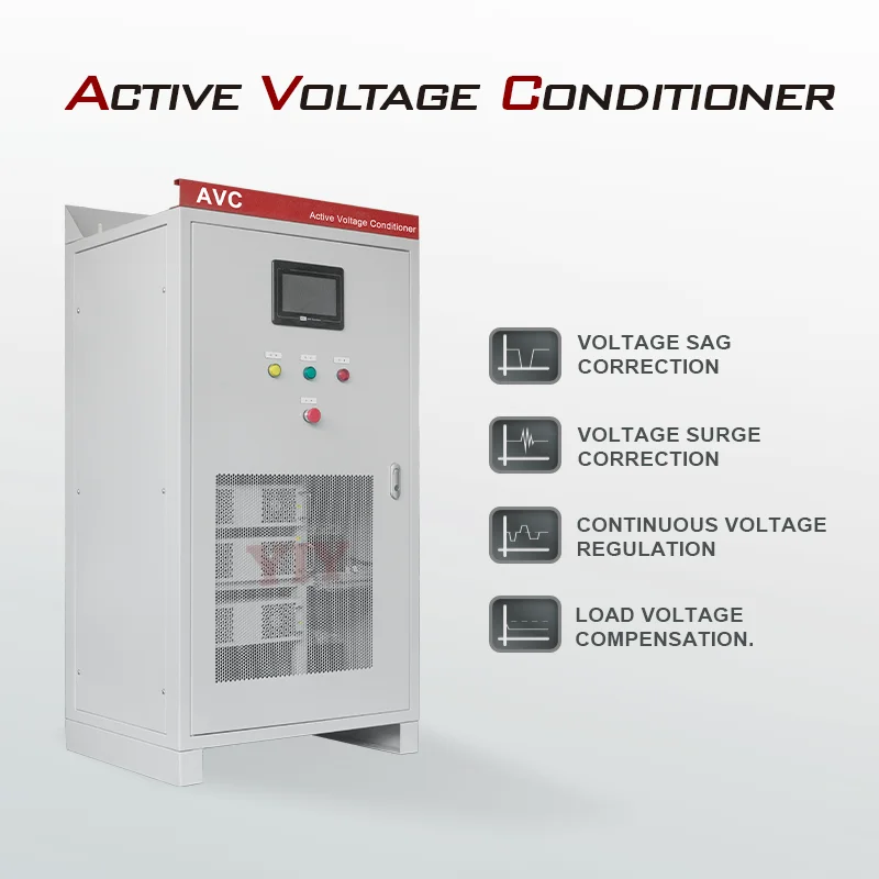 Single/Three Phase 30KVA IGBT Type Voltage Stabilizer Regulator Active Voltage Conditioner AVC
