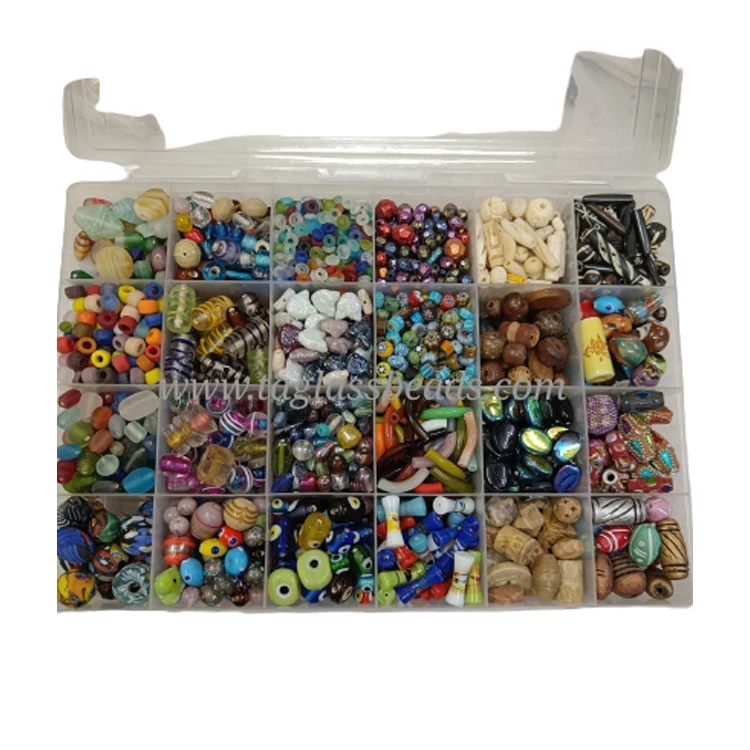 In Depth Experience in Selling Top Notch Quality Multicolor Glass Beads Kit for DIY Bracelets, Pendent Jewelry Making