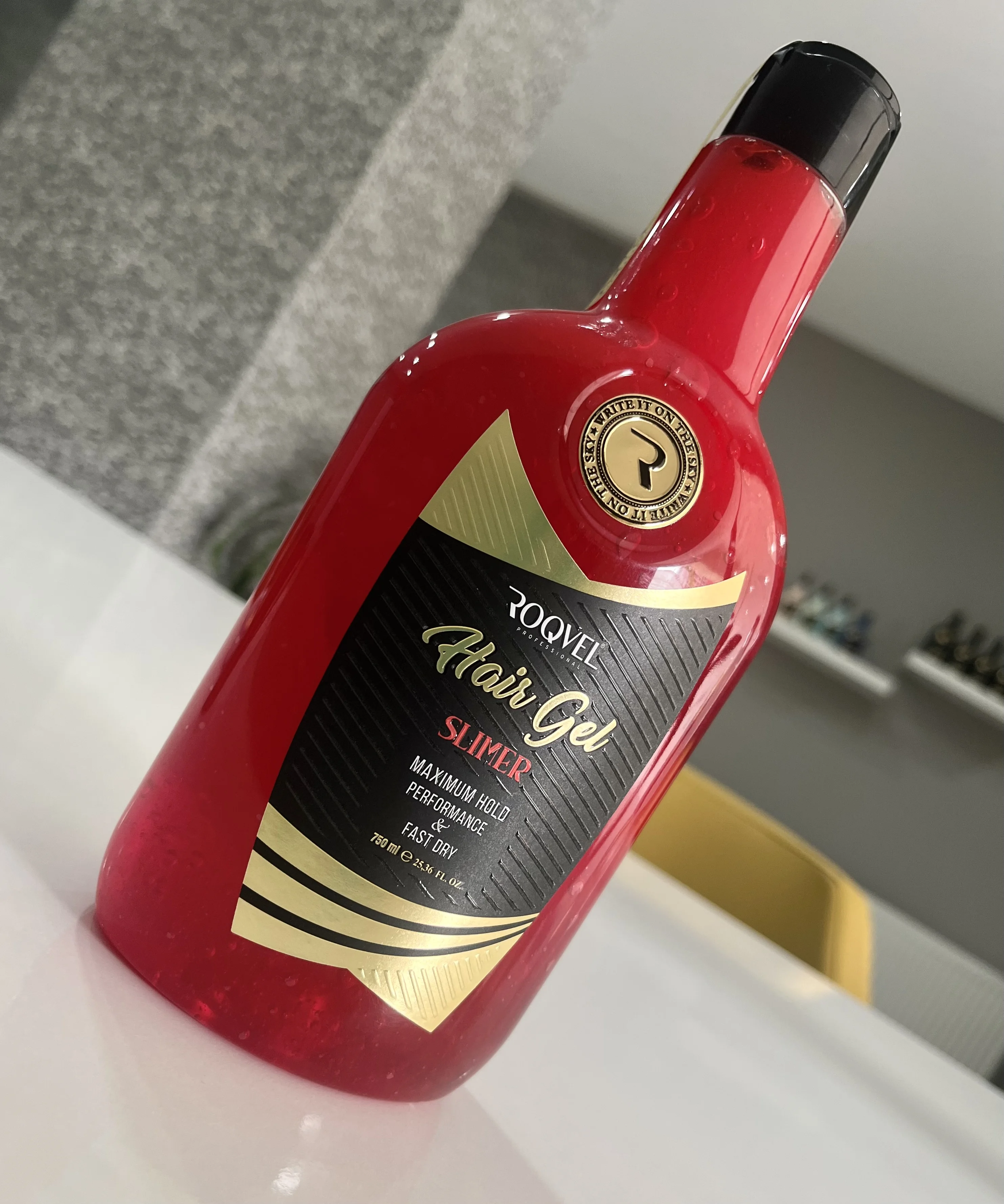 ROQVEL HAIR GEL LONG LASTING EDGE CONTROL STRONG HOLD HAIR STYLING GEL PROFESSIONAL GEL SHINE