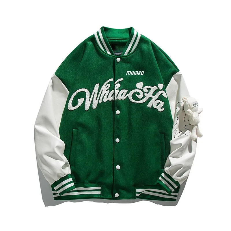 Unisex American Style Varsity Letterman University College Baseball Jacket