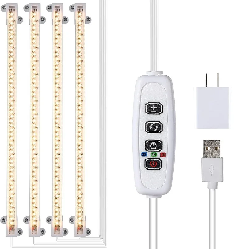 LED plant grow lamp USB timing dimming sunlight full spectrum flower aquarium fish tank landscaping seedling fill lights strips