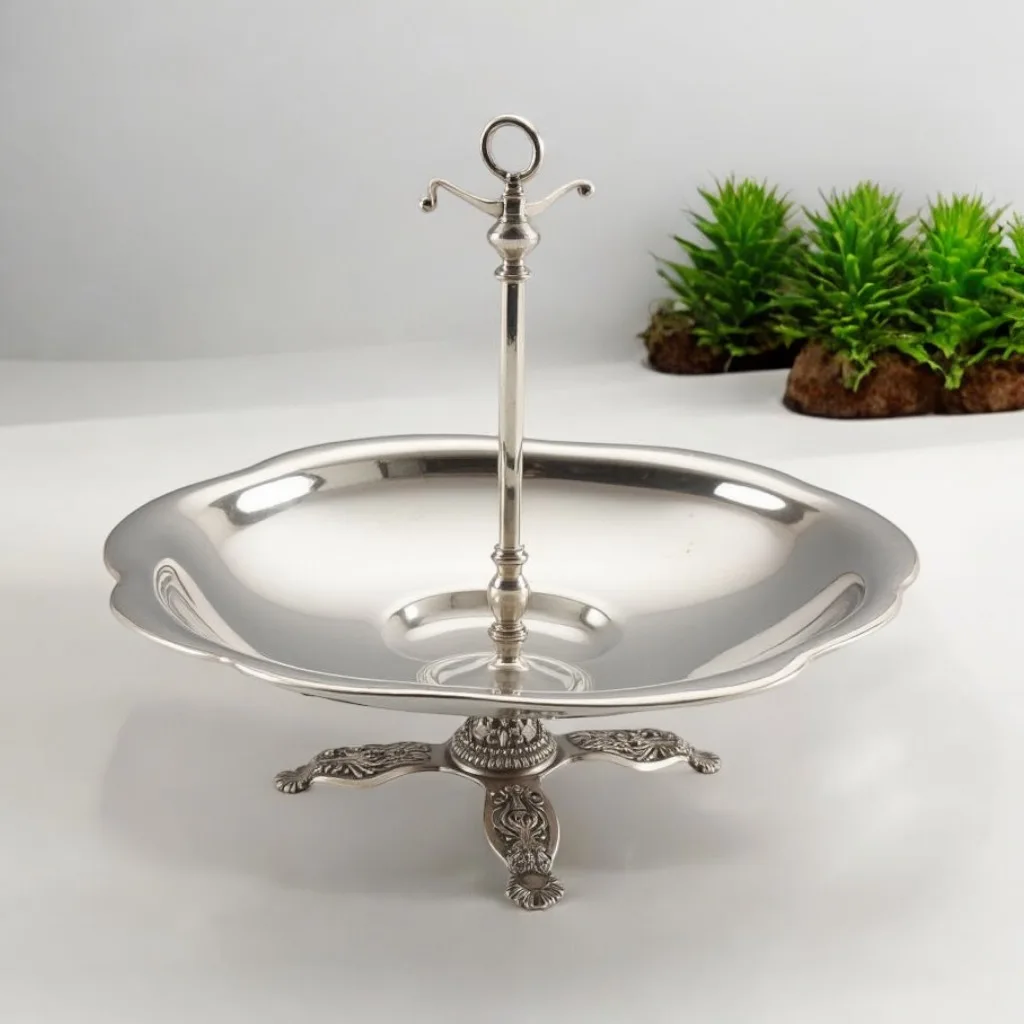 Элегантная витрина для фруктов из нержавеющей стали металлическая стойка ресторанов хорошее обслуживание безопасное пищевых продуктов блюдо подачи