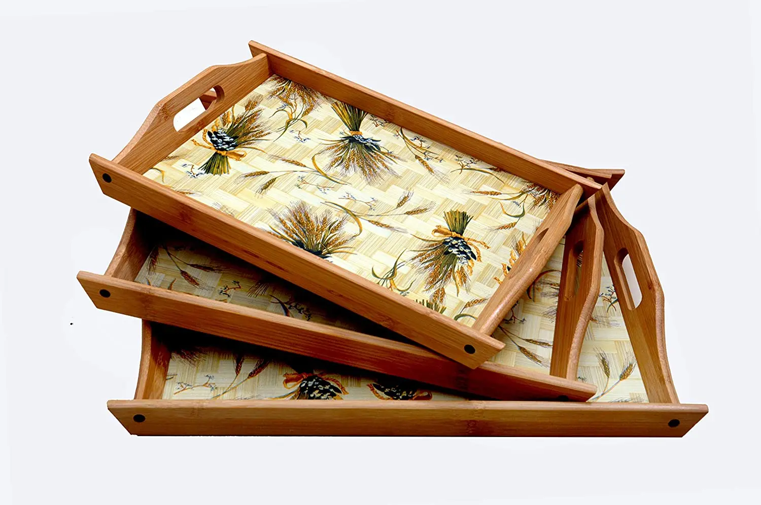 Indian wooden food serving tray luxury wooden tray for sale