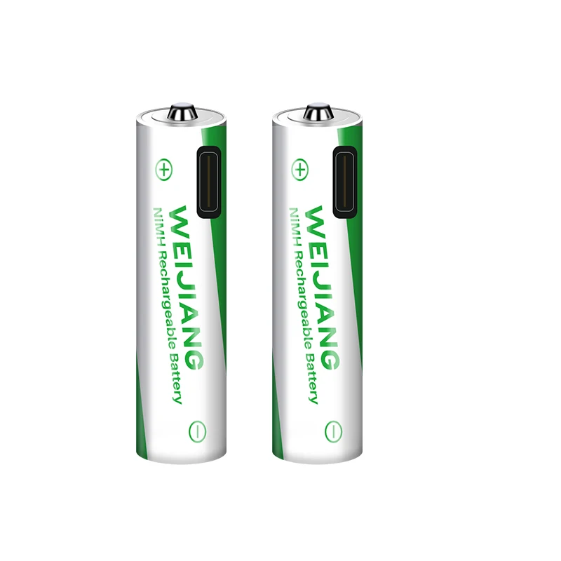 Convenient charging TYPE-C USB AA Nimh Battery 1.5V AA 2200mWh Rechargeable li ion Battery