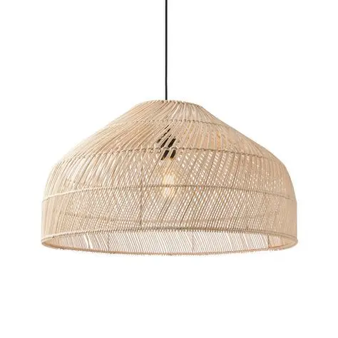 Bamboo Rattan Lampshade Intricate Weaving Textured Finish Chinese Traditional European Style Elevating Any Room Aesthetic LED