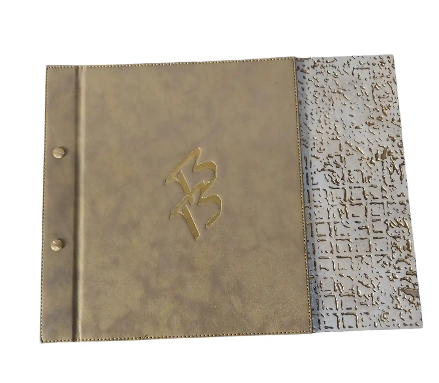Custom A4 Leather Menu Covers for Restaurants Coffee Shops Hotels Bars Durable Wood Menu Folder with Personalized Logo