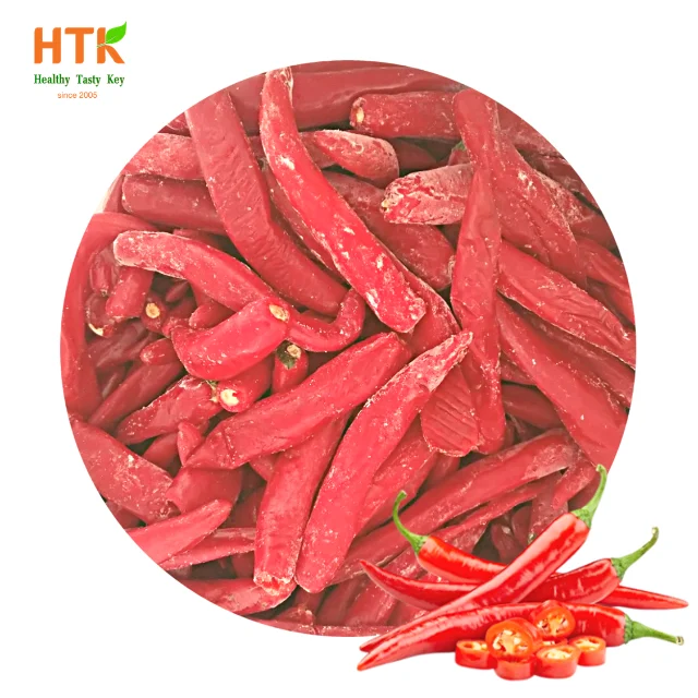 Best Seller Frozen CHILLI RED PEPPER CHILI HOT CHILE with IQF whole Dried from HTK Food factory in Vietnam for Food & Beverage
