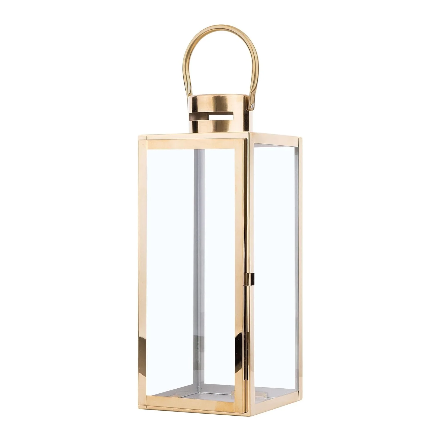 Metal Modern Accent Lantern Decorative Metal Tempered Glass Candle Lantern Lamp Wholesale Price High Quality For Christmas Decor