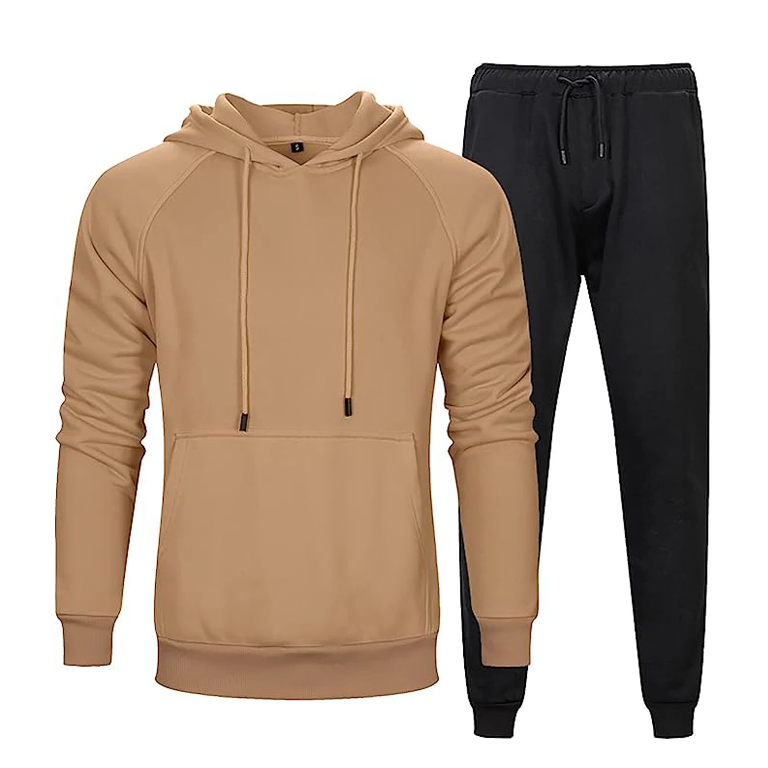 Jogger suit men tracksuit zipper cotton sweat suit sport men zip up sports wear tracksuit winter custom logo tracksuits