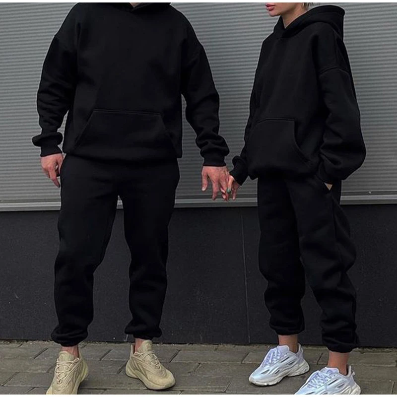 Custom Acid Washed Sweat Suits 100% Cotton French Terry Oversized Tracksuit Heavyweights Men Flare Sweatpants And Hoodie Set