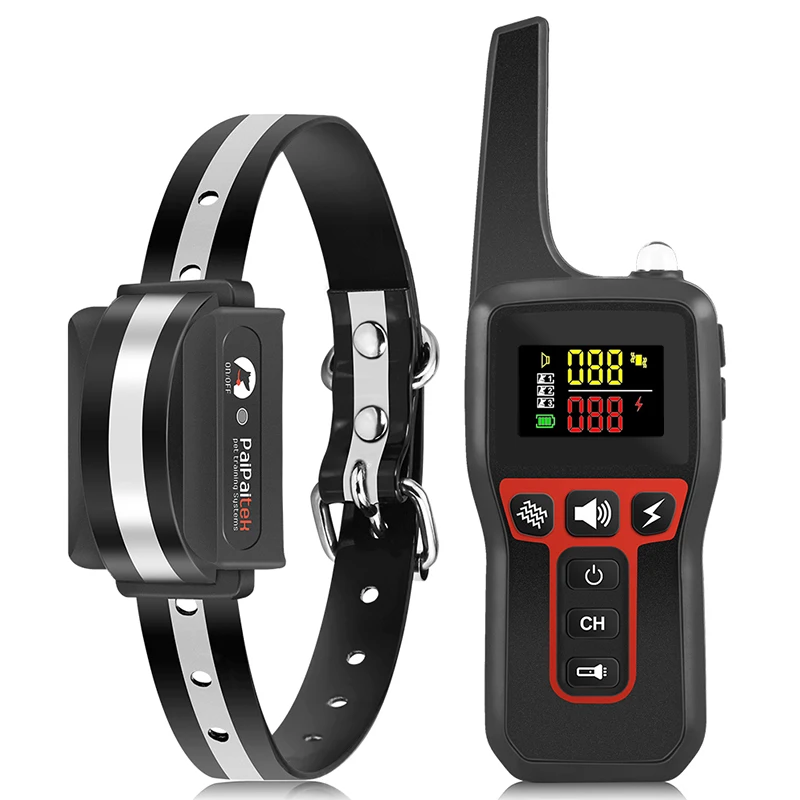 New Product Color Screen Shock Dog Training Collar Pet Training Products Electronic Bark Collar With Remote Control