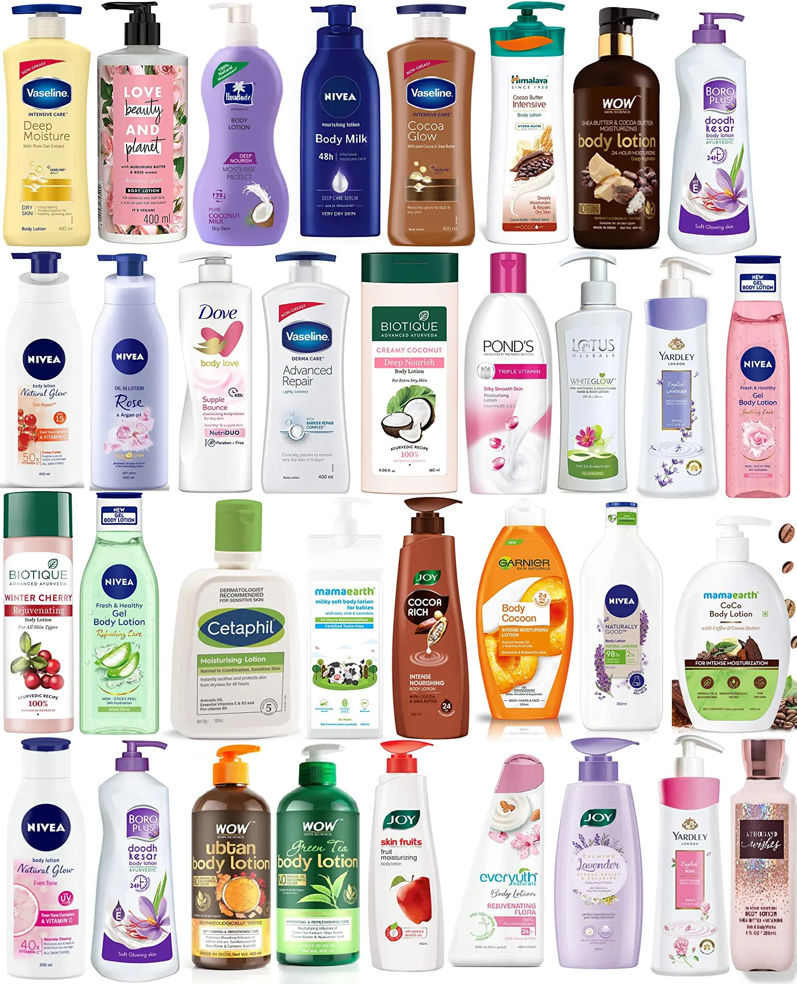 One Stop Body Care Solution with the Wholesale Premium Indian Brands for the Healthy Glowing Skin