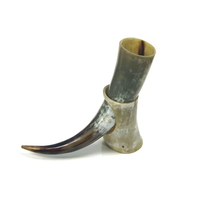 Marco Enterprises Real Black Horn  Viking Drinking horn with in latest Design for Weddings And Parties