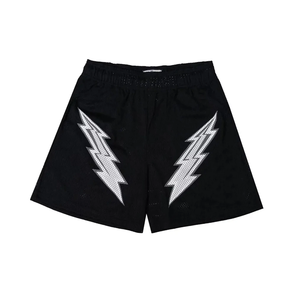Шорты белые черные Skyline Bolt кибер унисекс шорты