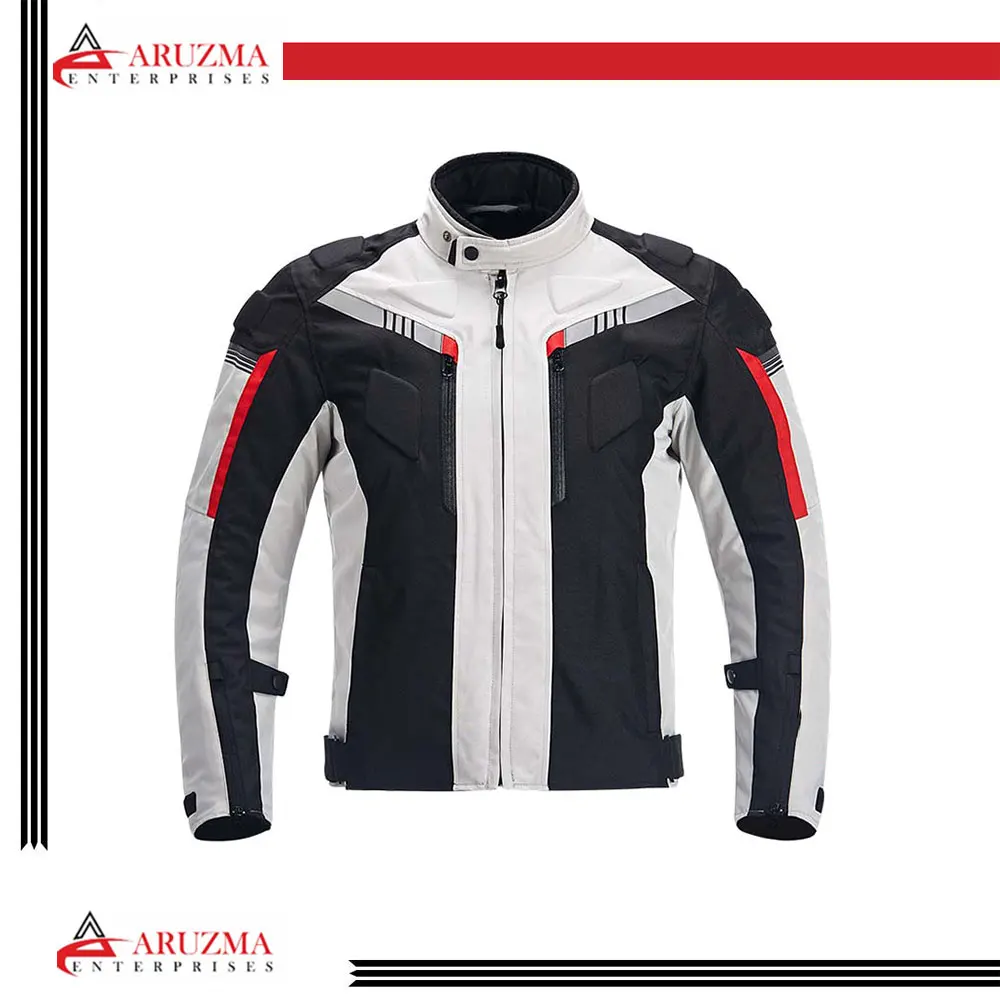 Motorcycle Jacket Mesh/Cordura Material Safety Features Waterproof All-Weather