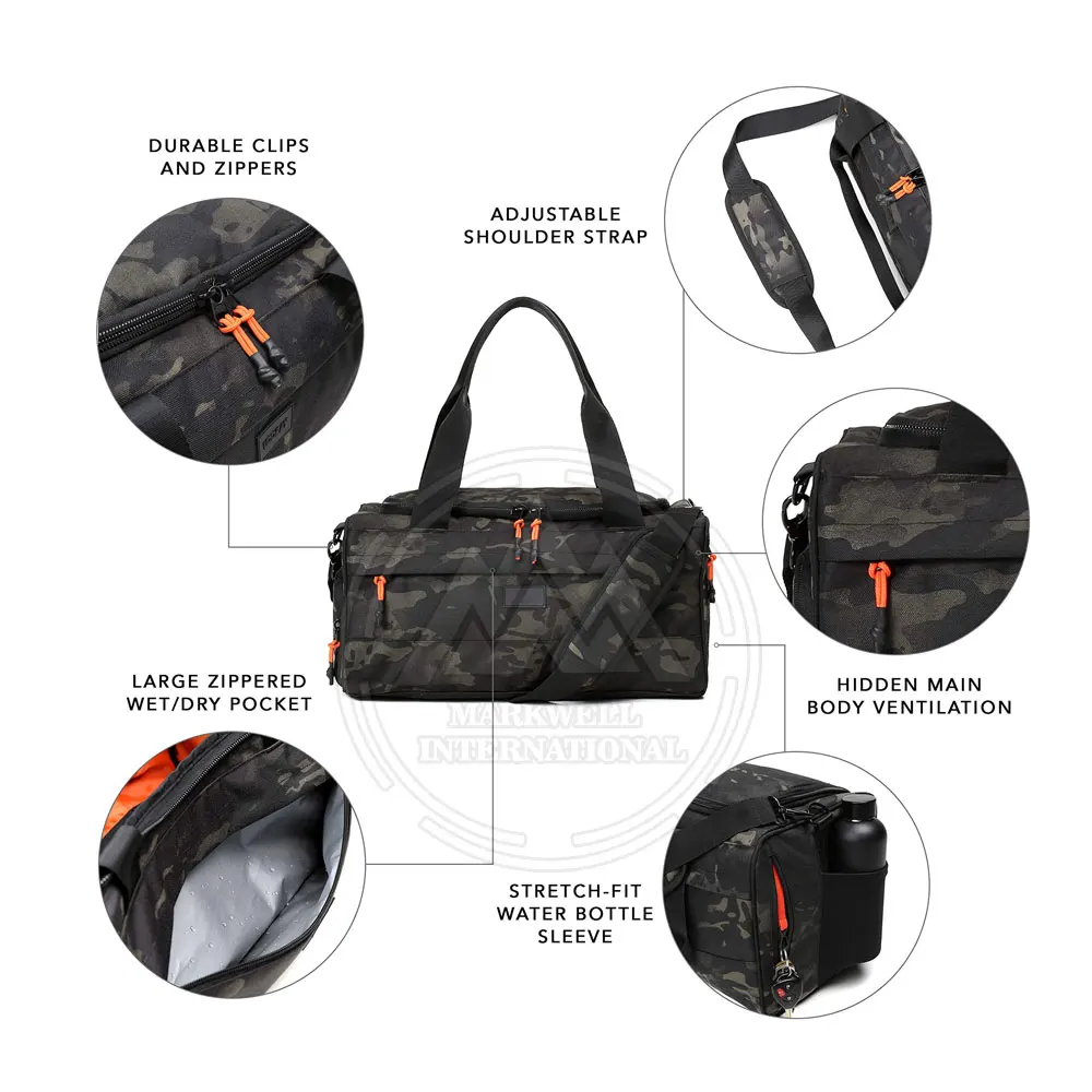 Custom Logo Sports Bags Custom Sports Bags with Shoe Compartment For Sale Online