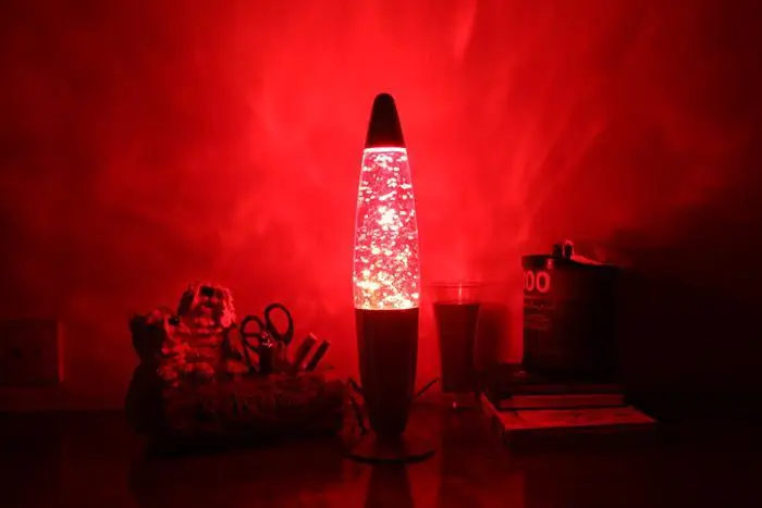 Manufacturer Wholesale Rocket Shaped LED Lava Lamp Decorative Night Light Small Night Lava Lamp
