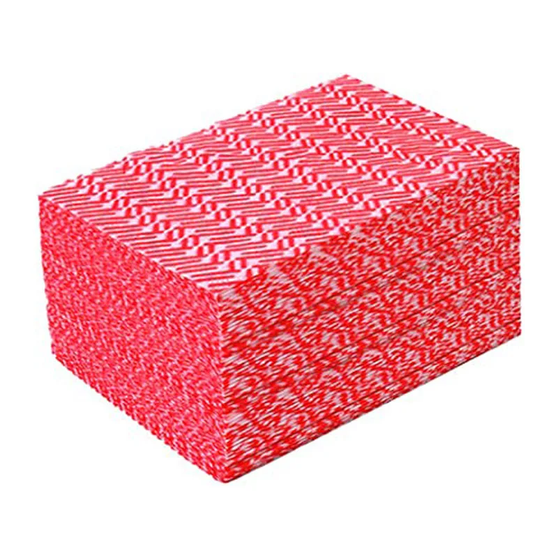 Custom Herringbone Printed He Non-Woven Cloth  For Wipes Biodegradable Woodpulp Spunlace Nonwoven Cotton Wipes Fabric