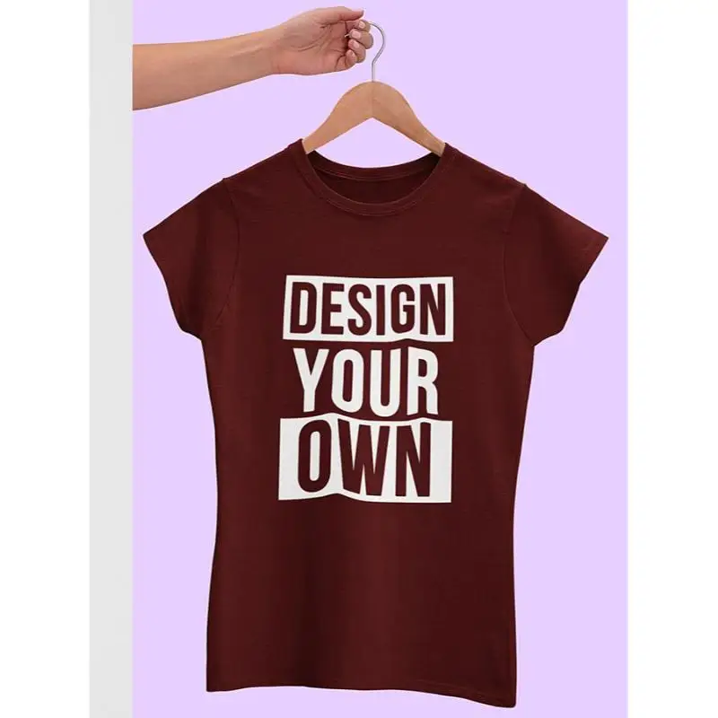 Hot Sale Top Quality Girls Solid T Shirts Multicolor Custom Sublimation Oversized T-shirts For Summer