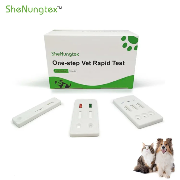 Animal Veterinary Disease  Diagnosis Rapid Test Heartworm/Ehrlichia/Lyme/Anaplasma 4 in 1 Rapid Test Kit