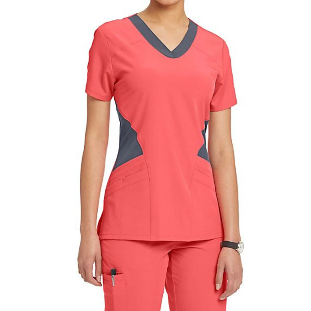 High quality spandex medic plus size woman purple nurse custom medical uniforms scrubs sets joggers stretchy Hospital Uniforms