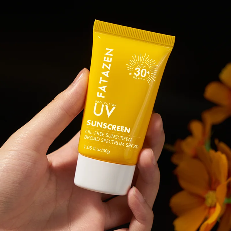 FATAZEN Hot Selling Sunblock Cream Waterproof Sunscreen Sun Protection Moisturizer OEM Sun Block Spf 30+ Anti Sunburn Sun Screen