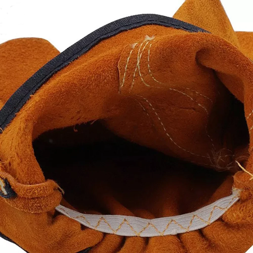 Wholesale Working Gloves Safety Cowhide Men Winter Hand Driving Leather Work Clean Cheap Custom Gloves with Stretchable