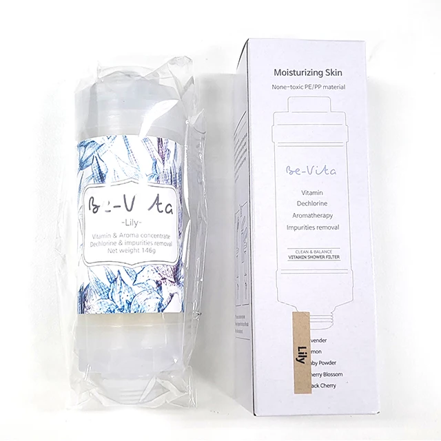 High Quality and Hot Selling Non toxic material Test report Easy self installation Shower Vitamin Filter Bevita