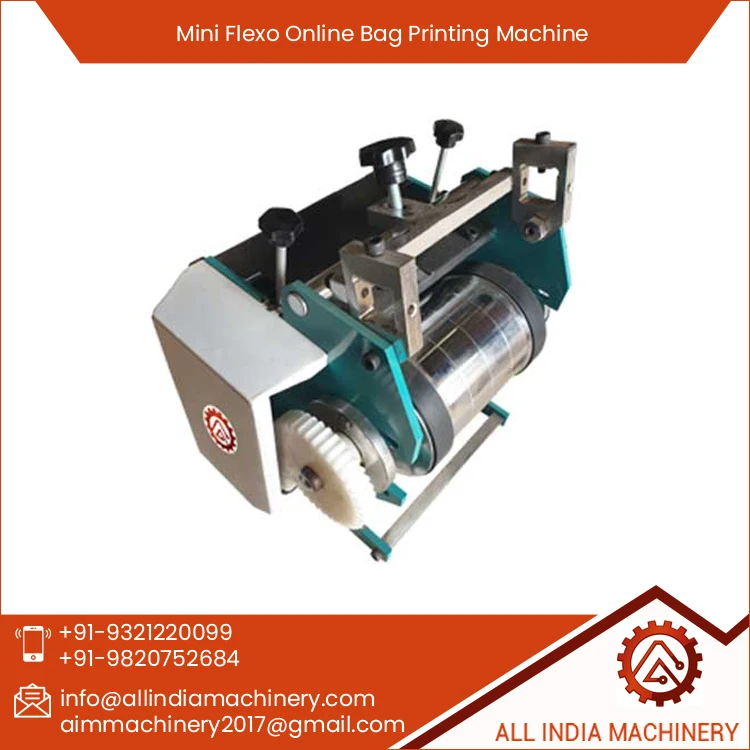 50 Meters Per Minute Print Speed Easy to Operate User Friendly Regular One Color Mini Flexo Online Bag Printing Machine