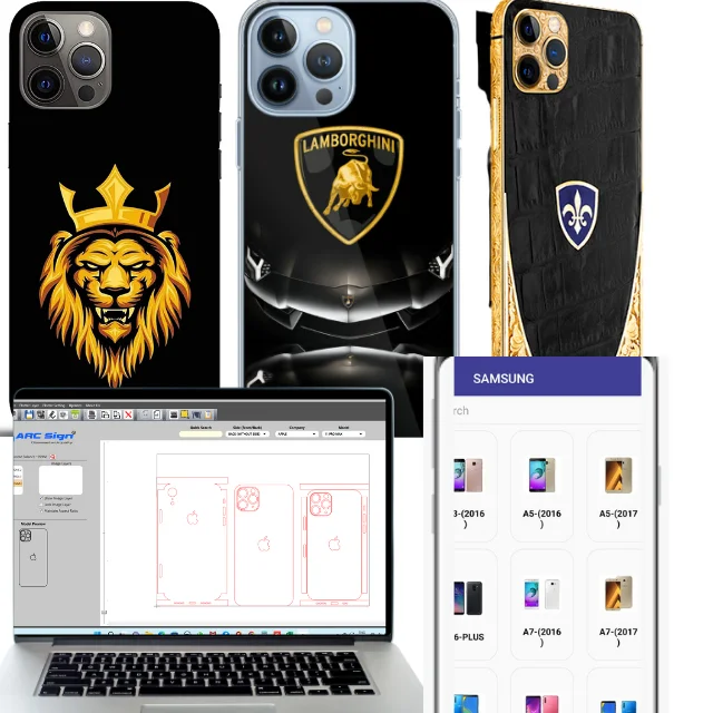 Attractive design mobile skin cutting software