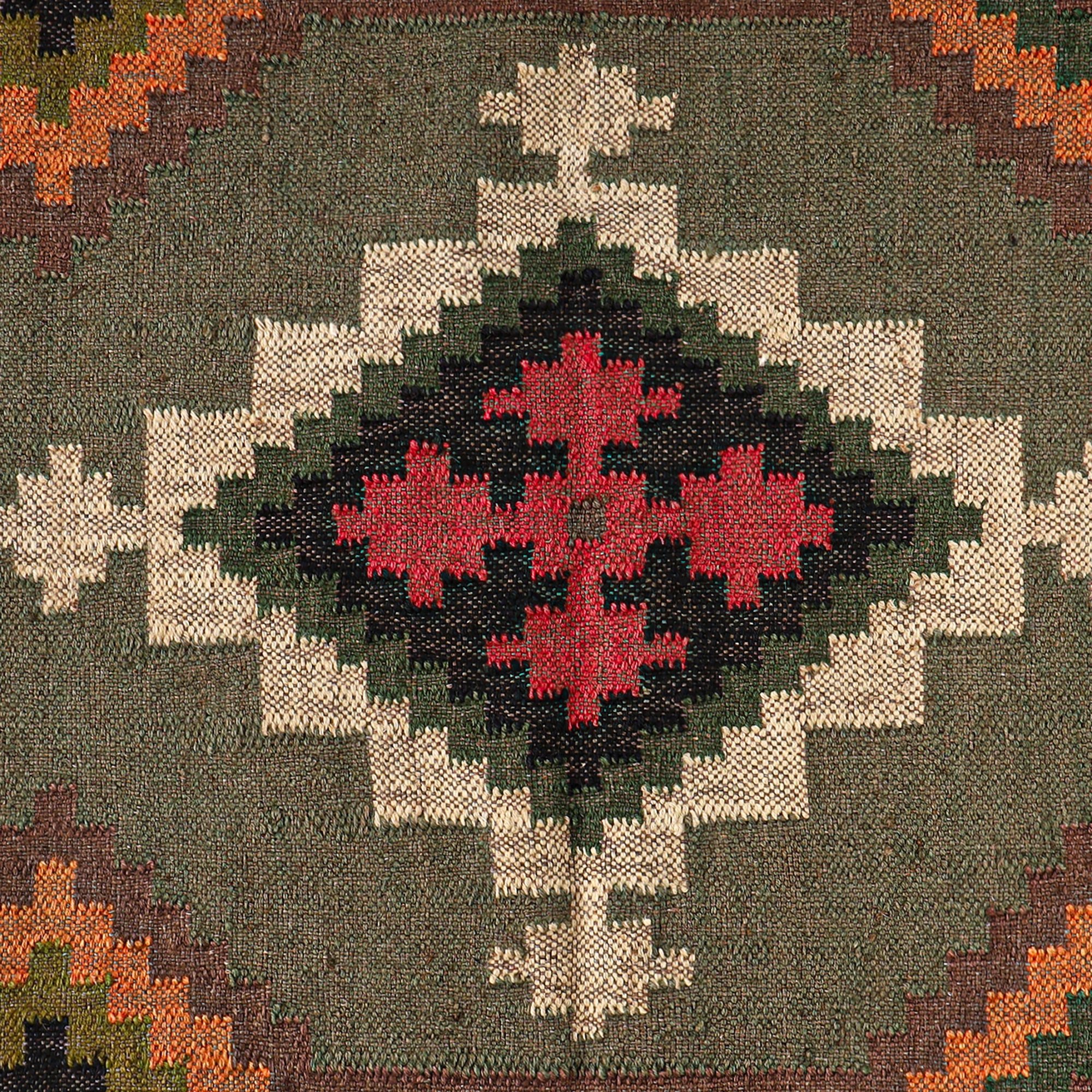 Fashionable Trendy Design Wool Jute Kilim Rugs Floral Embroidered Pattern Carpet Mats Rugs for Home Living Room Bed Room Hotel