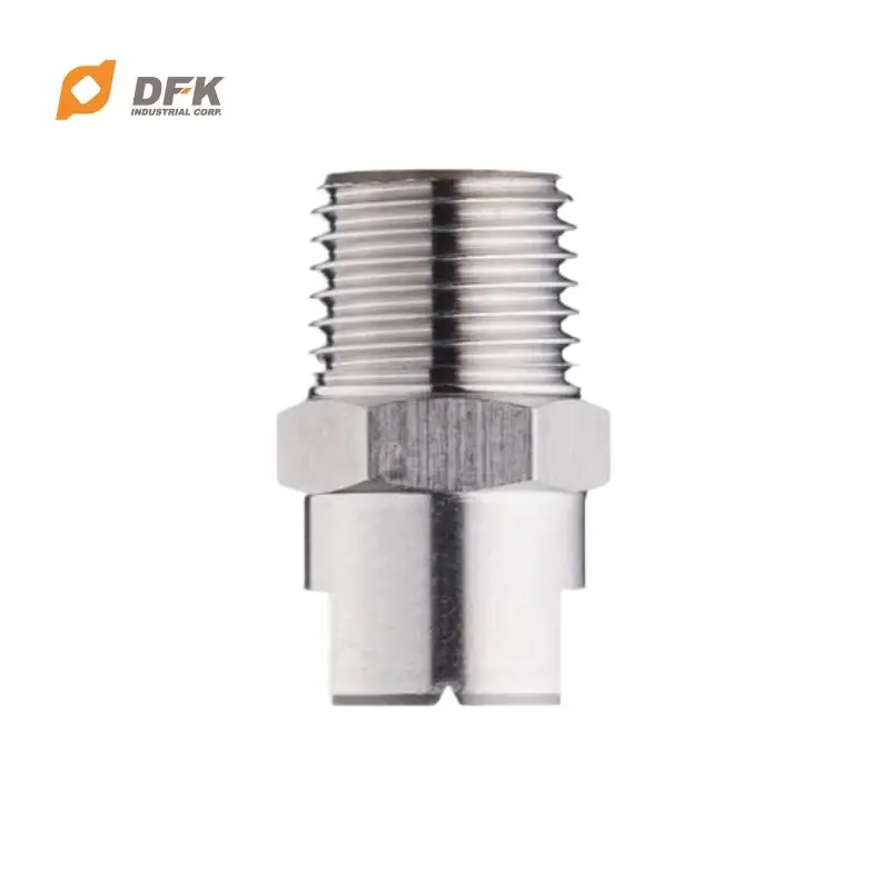 Stainless Steel Water Flat Fan Spray Nozzle For Wet Processing