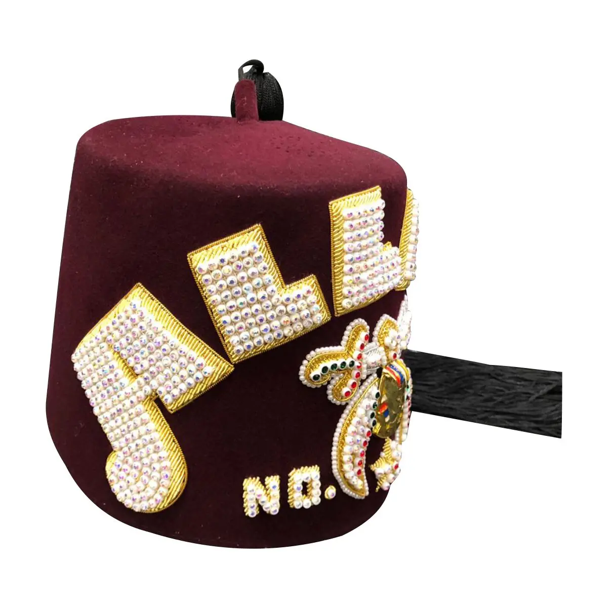 Brand New 2023 Customized Shrine Fez High Quality Custom Temple Maroon Shriner Fezzes