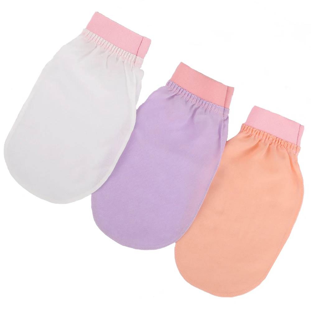 Luxury Custom Turkish Bath Glove Mitt Silk Exfoliating Glove Wash Shower Scrub Skin Massage Exfoliator