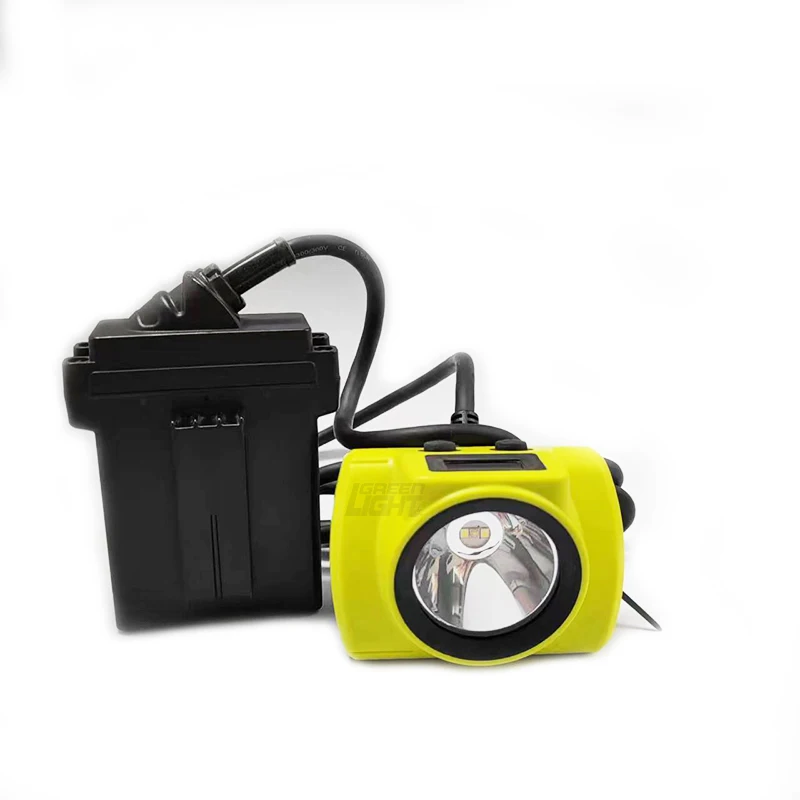 13.6Ah Corded Rechargeable Led Mining cap lamp IP68 Explosion Proof 25000 lux High Brightness 1100mA Mine Light