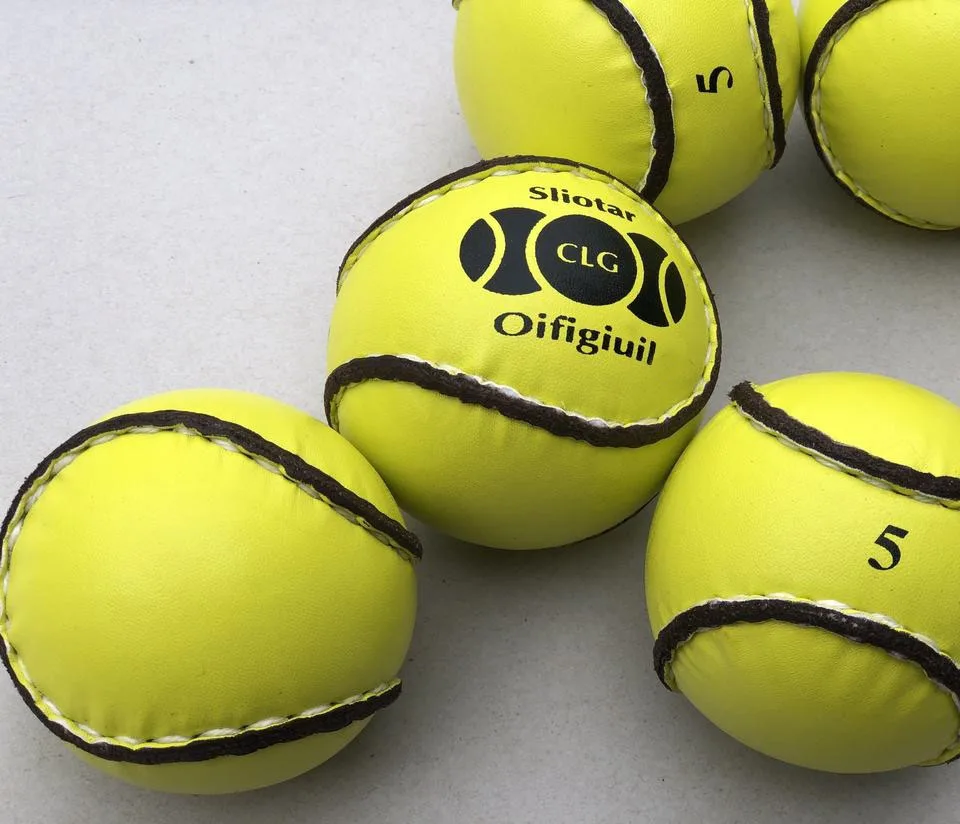 OEM Wholesale Personalized Hurling Balls Sliotars Official Balls Yellow Hurling Balls Sliotars GAA Official